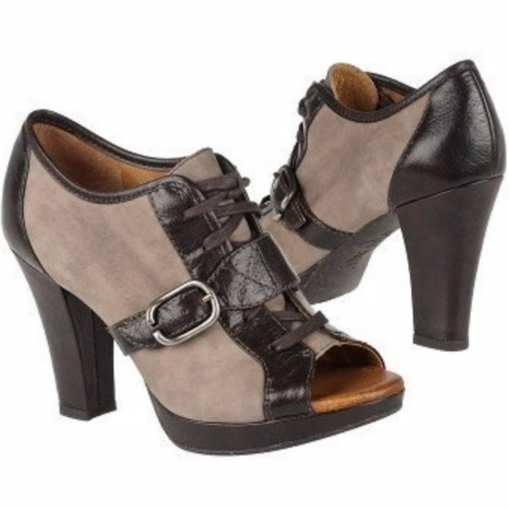 NEW Anthropologie NAYA kasha leather platform 4.5M